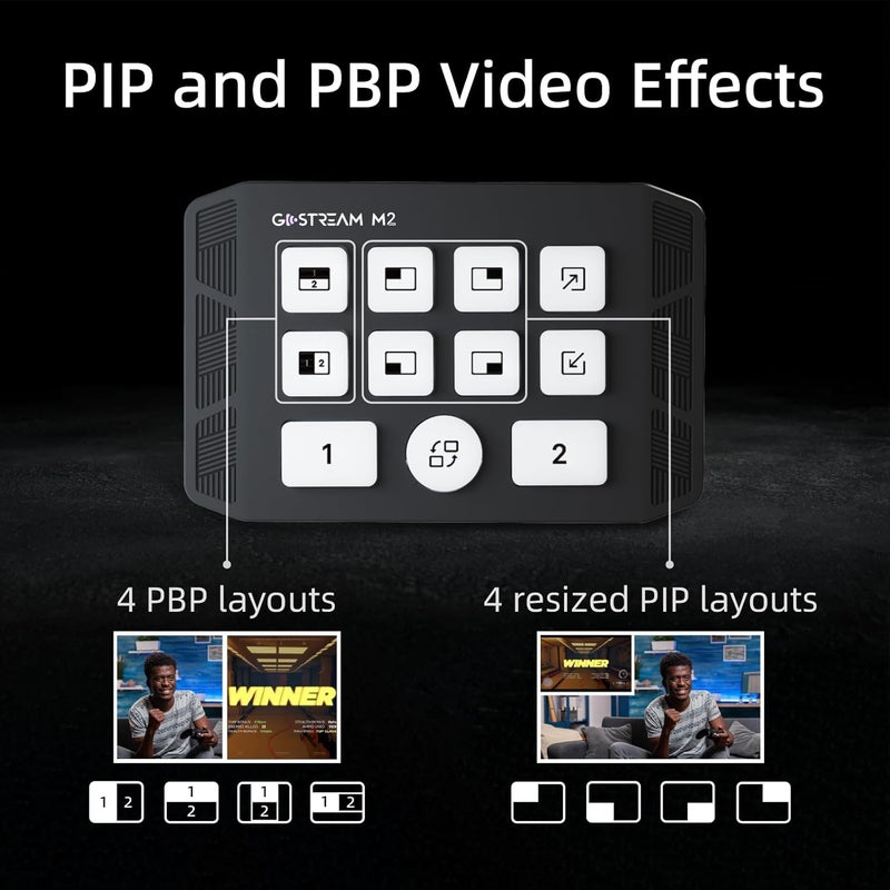 osee GoStream M2 Capture Card, Dual 4K HDMI Input Capture Card for Streaming, USB 3.0 Audio Video Capture Card Record in 1080P 60FPS Low Latency, Compatible with PS5/PS4/Xbox/Switch in OBS, YouTube - Image 3